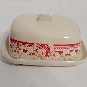 Betty Boop Ceramic Bettys Cherry Dish Butter Trinket